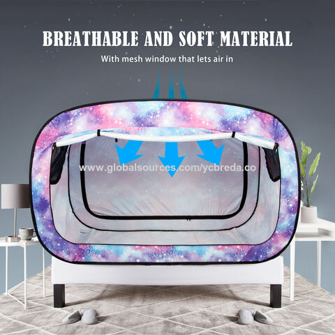 Cama Tent Twin Bed Canopy Tents Tienda de ensueño portátil para niños y adultos (Unicornio)