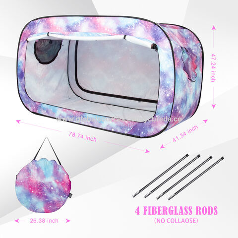 Cama Tent Twin Bed Canopy Tents Tienda de ensueño portátil para niños y adultos (Unicornio)