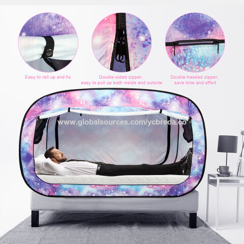 Cama Tent Twin Bed Canopy Tents Tienda de ensueño portátil para niños y adultos (Unicornio)