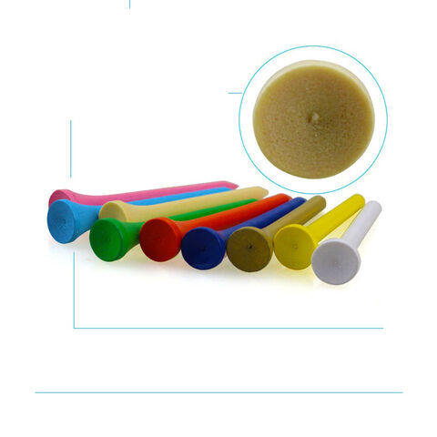 Tees de Golf Professionnels en Bois Naturel, Pack de Tees de Golf Multicolores
