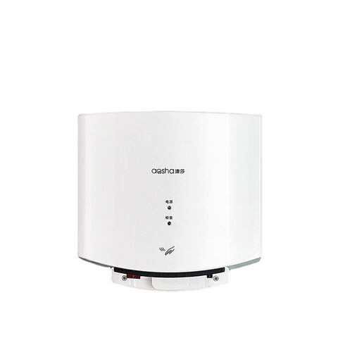 Secador de Manos Automático Compacto de Alta Velocidad, 110V 1400W, Color Plata - Ideal para Baños Comerciales