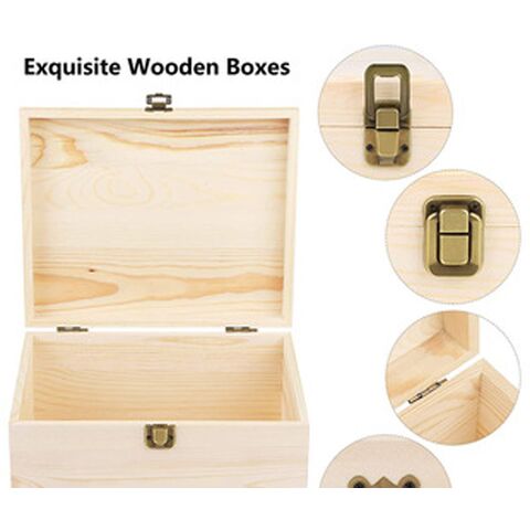 Geschenkboxen aus Holz - Große Erinnerungsbox für Andenken Dekorative Boxen mit Deckel