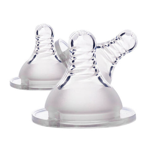 Tetina de Substituição Fluxo Natural Mamadeira Tetina Anti-Cólica Mamadeira Silicone