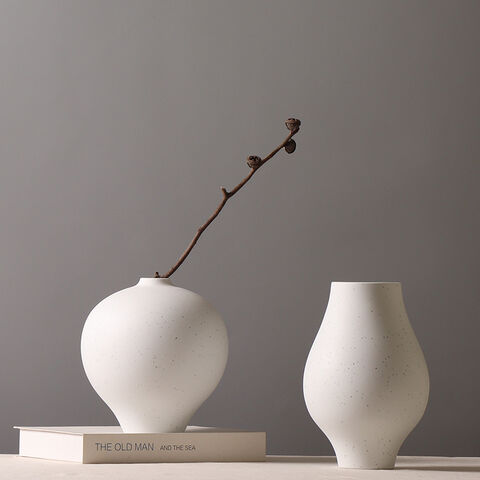 Vintage Terrakotta Vase Einzigartige Wohnkultur Keramik Nordische Töpferei Rustikale Dekoration dekorative Einmachgläser