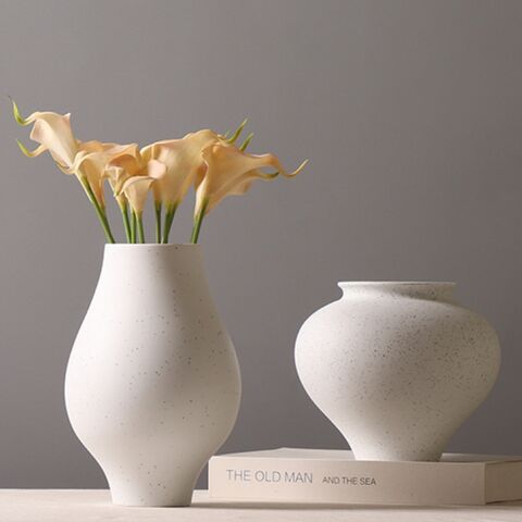 Vintage Terrakotta Vase Einzigartige Wohnkultur Keramik Nordische Töpferei Rustikale Dekoration dekorative Einmachgläser