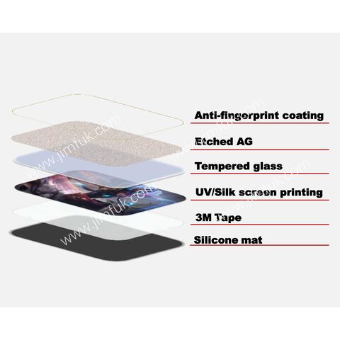 Mousepad de cristal moderado liso impermeable duro Vidrio-revestido de encargo del cojín de ratón en blanco para el juego de la PC