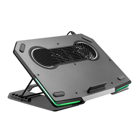 LCS02-1 Cooler RGB para Laptop com Ventoinha para Gaming, Notebook e Macbook Pro