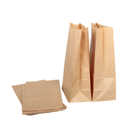 Benutzerdefinierte Kraftpapier-Tragetaschen für Lebensmittel, Supermärkte, Kleidung, biologisch abbaubare Papiertüten für Snacks