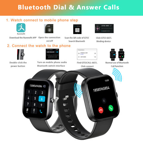 Smartwatch 2025 mit Bluetooth-Anruffunktion, Nachrichten-Push, Herzfrequenz-, Blutsauerstoff- und Blutdruckmessung – ideal für Sport und Gesundheit