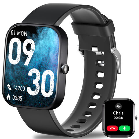 Smartwatch 2025 mit Bluetooth-Anruffunktion, Nachrichten-Push, Herzfrequenz-, Blutsauerstoff- und Blutdruckmessung – ideal für Sport und Gesundheit