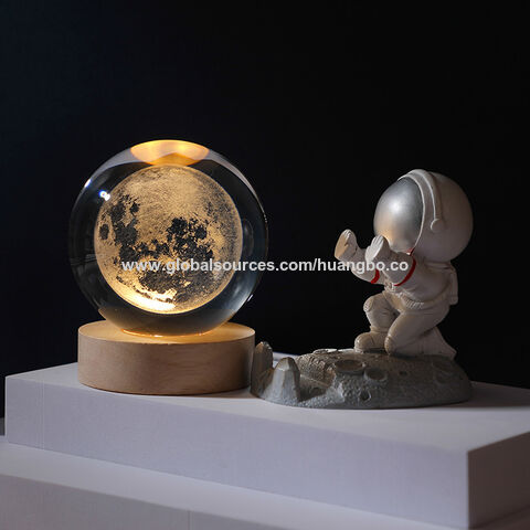 Caja de música con luz nocturna giratoria, lámpara de escritorio novedosa en 3D, pequeña lámpara de escritorio, luces de novedad para regalo al por mayor
