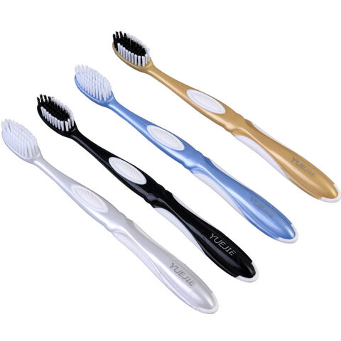 Cepillos de dientes para adultos, cerdas duras, cepillo dental multicolor firme, cabeza grande, manual, para viaje