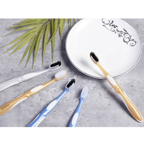 Cepillos de dientes para adultos, cerdas duras, cepillo dental multicolor firme, cabeza grande, manual, para viaje