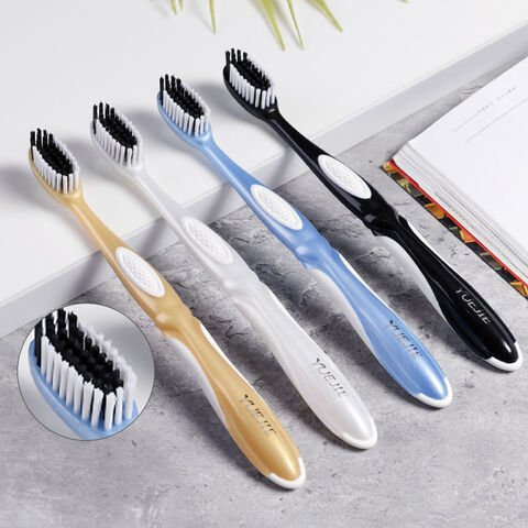 Cepillos de dientes para adultos, cerdas duras, cepillo dental multicolor firme, cabeza grande, manual, para viaje