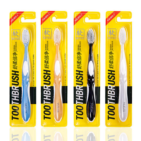 Cepillos de dientes para adultos, cerdas duras, cepillo dental multicolor firme, cabeza grande, manual, para viaje