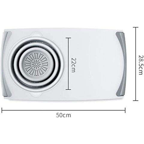 Tabla de Cortar Universal Innovadora Multifuncional para Cocina con Barra Antigoteo - Tabla de Cortar Profesional para B2B