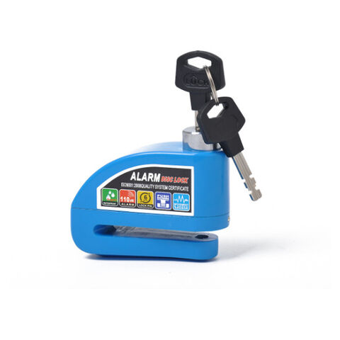 Alarma de bloqueo de disco con cable recordatorio de 1.5M, candado antirrobo impermeable para motocicleta con alarma