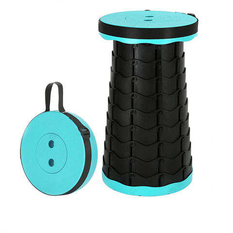 Taburete Plegable Telescópico Portátil de Plástico Resistente y Ajustable, Ecológico para Camping - Venta al por mayor