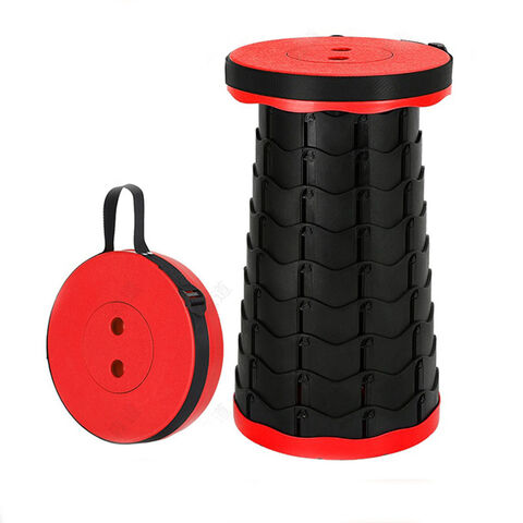 Taburete Plegable Telescópico Portátil de Plástico Resistente y Ajustable, Ecológico para Camping - Venta al por mayor