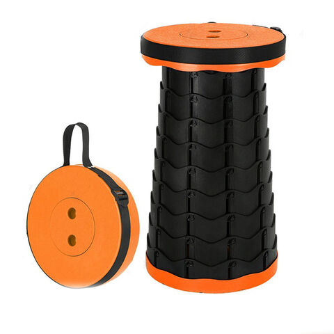 Taburete Plegable Telescópico Portátil de Plástico Resistente y Ajustable, Ecológico para Camping - Venta al por mayor