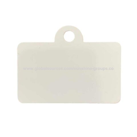 Plaque d'identification pour chien en métal avec revêtement de sublimation personnalisé, plaque en métal pour impression recto verso, étiquette pour animaux de compagnie, plaques d'identification pour chien de sublimation