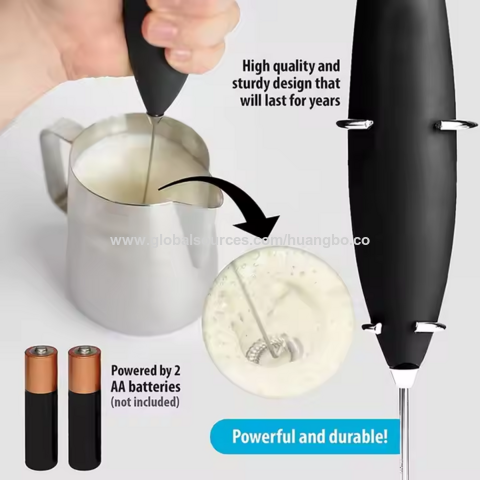 Batedor Elétrico de Leite com Suporte, Mini Batedor de Ovos Manual, Acessórios de Cozinha Profissionais