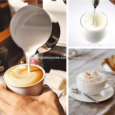 Batedor Elétrico de Leite com Suporte, Mini Batedor de Ovos Manual, Acessórios de Cozinha Profissionais
