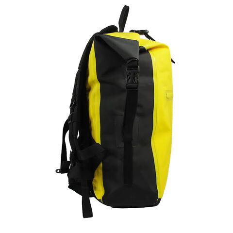 Mochila Amarilla Grande Multifuncional, Impermeable para Viajes y Deportes, con Compartimento para Portátil y Cremallera