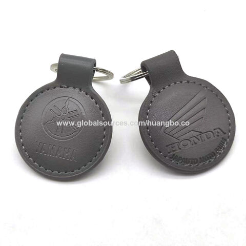 Werbegeschenke Leder Schlüsselanhänger Logo Design Muster Werbung Metall PU Auto Anhänger Leder Schlüsselanhänger