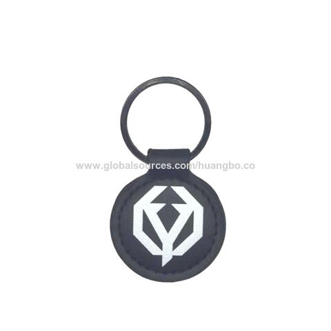 Werbegeschenke Leder Schlüsselanhänger Logo Design Muster Werbung Metall PU Auto Anhänger Leder Schlüsselanhänger