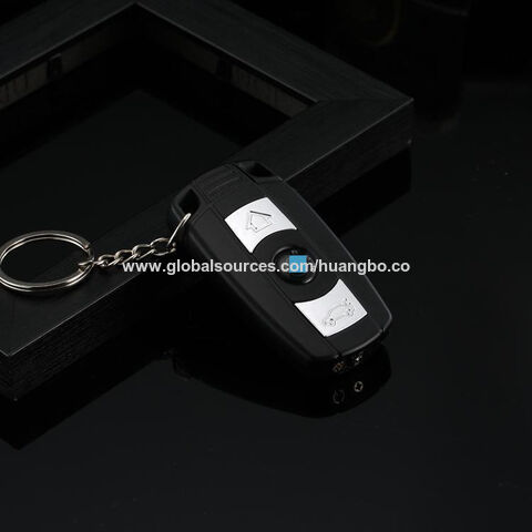Isqueiro inflável à prova de vento com chave de carro direta, presente de personalidade criativa, ultraleve, presente de moda novo e estranho.