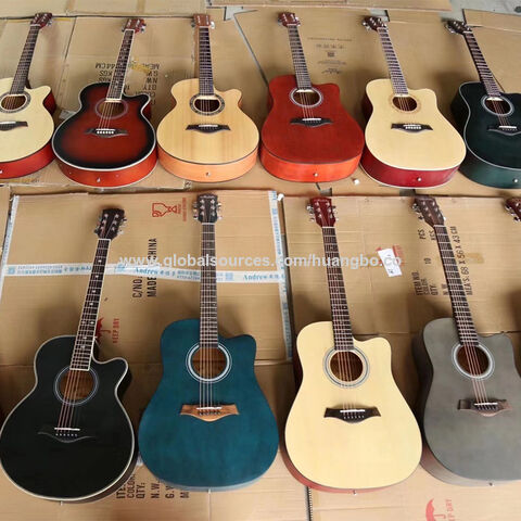 Guitarra folk de 38" para principiantes 41", práctica de guitarra, guitarra acústica, instrumento para principiantes