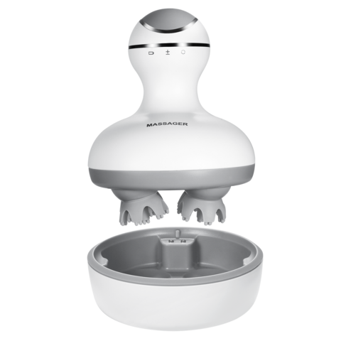 Masseur Portable Naturel et Décontracté du Cuir Chevelu au Cou en Silicone du Fabricant et Facile à Nettoyer