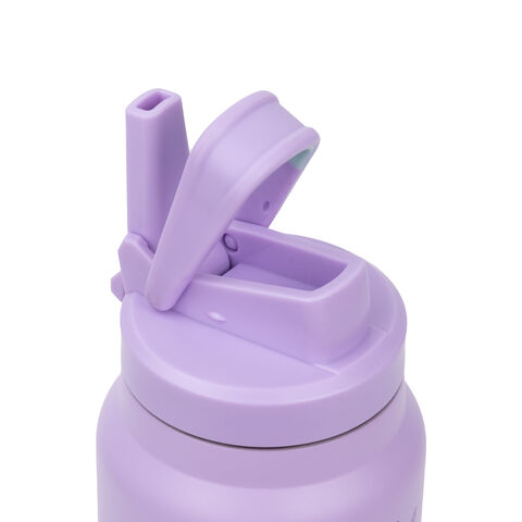 Botella de Agua Deportiva Aislada al Vacío de Doble Pared de 24oz 30oz, Botella de Acero Inoxidable Personalizada con Tapas de Asa