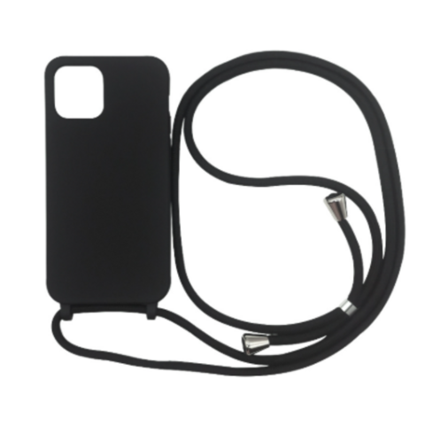 Heißer Großhandel OEM billige Silikon verdickte einfache Lanyard Apple Handyhülle