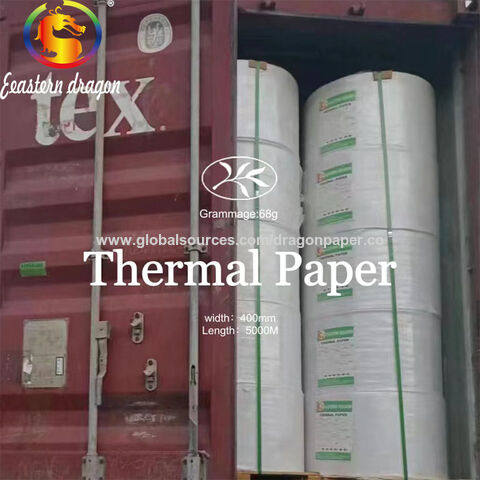 Three anti-thermal adhesive label paper supermarket clothing tag paper blank small roll mini bar code printing label