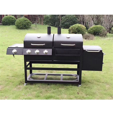 Personalizado al por mayor nuevo diseño creativo barbacoa parrillas jardín al aire libre fuego fits gas metal acero inoxidable patio trasero barbacoa parrillas