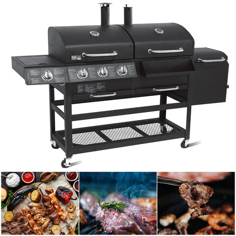 Personalizado al por mayor nuevo diseño creativo barbacoa parrillas jardín al aire libre fuego fits gas metal acero inoxidable patio trasero barbacoa parrillas