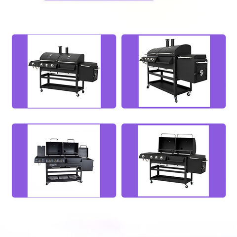Personalizado al por mayor nuevo diseño creativo barbacoa parrillas jardín al aire libre fuego fits gas metal acero inoxidable patio trasero barbacoa parrillas