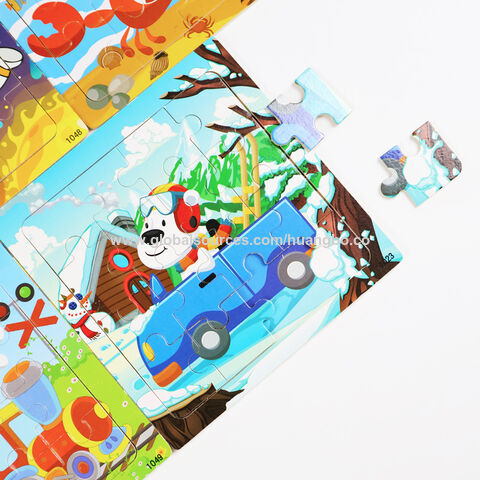 Rompecabezas de Papel de Alta Calidad para Desarrollar la Inteligencia, Rompecabezas 2D para Niños, Fabricante B2B