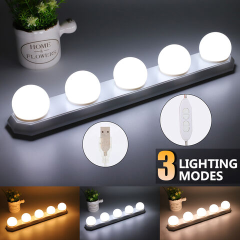 Lumières de Miroir, Kit de Lumières de Miroir Style Hollywood avec 14 Ampoules LED Dimmables