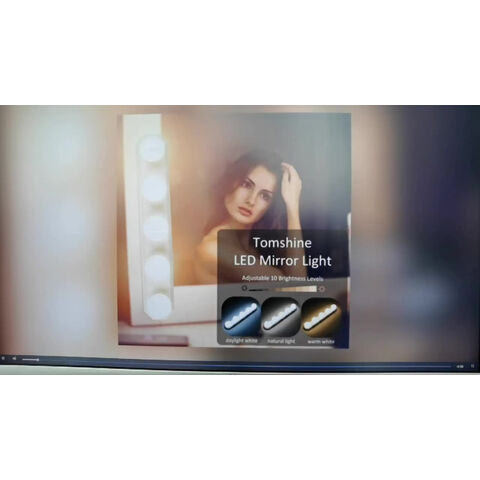 Lumières de Miroir, Kit de Lumières de Miroir Style Hollywood avec 14 Ampoules LED Dimmables