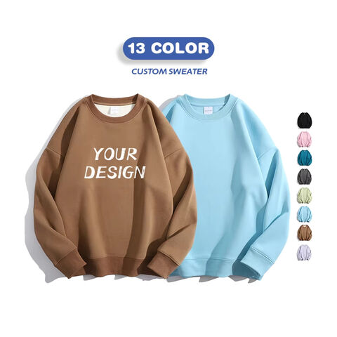 Hochwertiger Damen-Pullover mit Rundhalsausschnitt, überschnittenen Schultern, individuell gestaltbare Oversize-Sweatshirts für Damen 2023