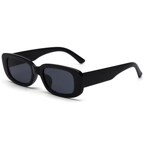 Gafas de sol de moda, gafas de sol rectangulares para mujer, gafas de conducción retro, moda vintage de los 90