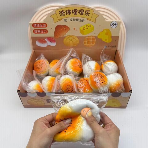 Lustige Fidget Stressabbau Gummi Niedliche sensorische Gemüse Squishy Spielzeuge Kawaii Capybara Squeeze Spielzeuge