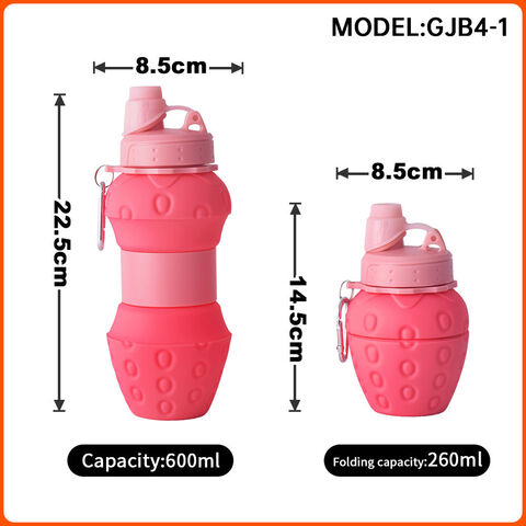 Contenant d'eau portable pliable en silicone pour extérieur