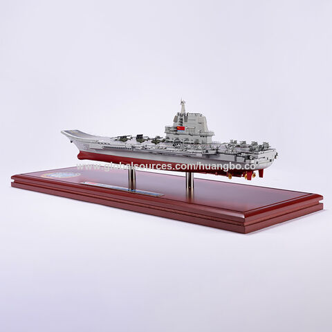 Maqueta de portaaviones militar para adultos, recuerdo, decoración de oficina