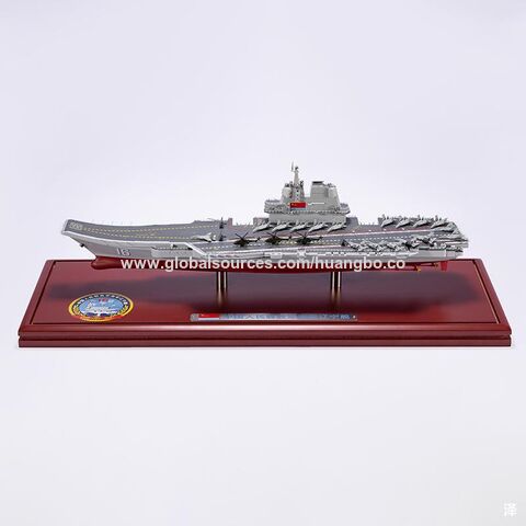 Maqueta de portaaviones militar para adultos, recuerdo, decoración de oficina