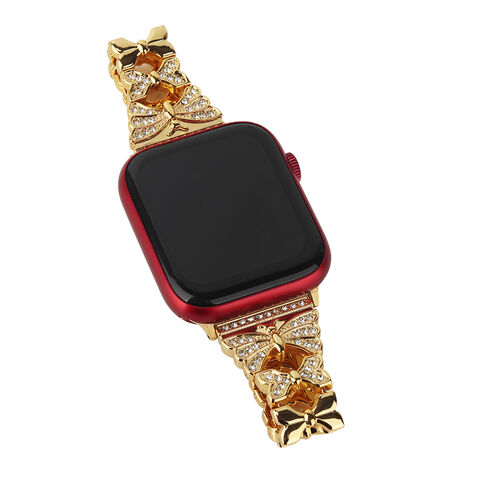 Correas de reloj inteligentes con forma de mariposa de aleación de zinc de alta calidad compatibles con Apple Watch Bands