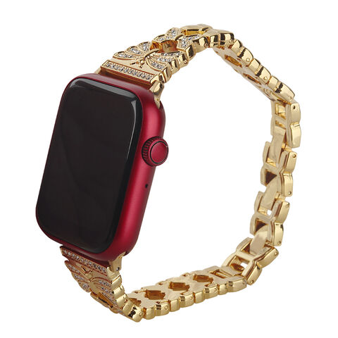 Correas de reloj inteligentes con forma de mariposa de aleación de zinc de alta calidad compatibles con Apple Watch Bands